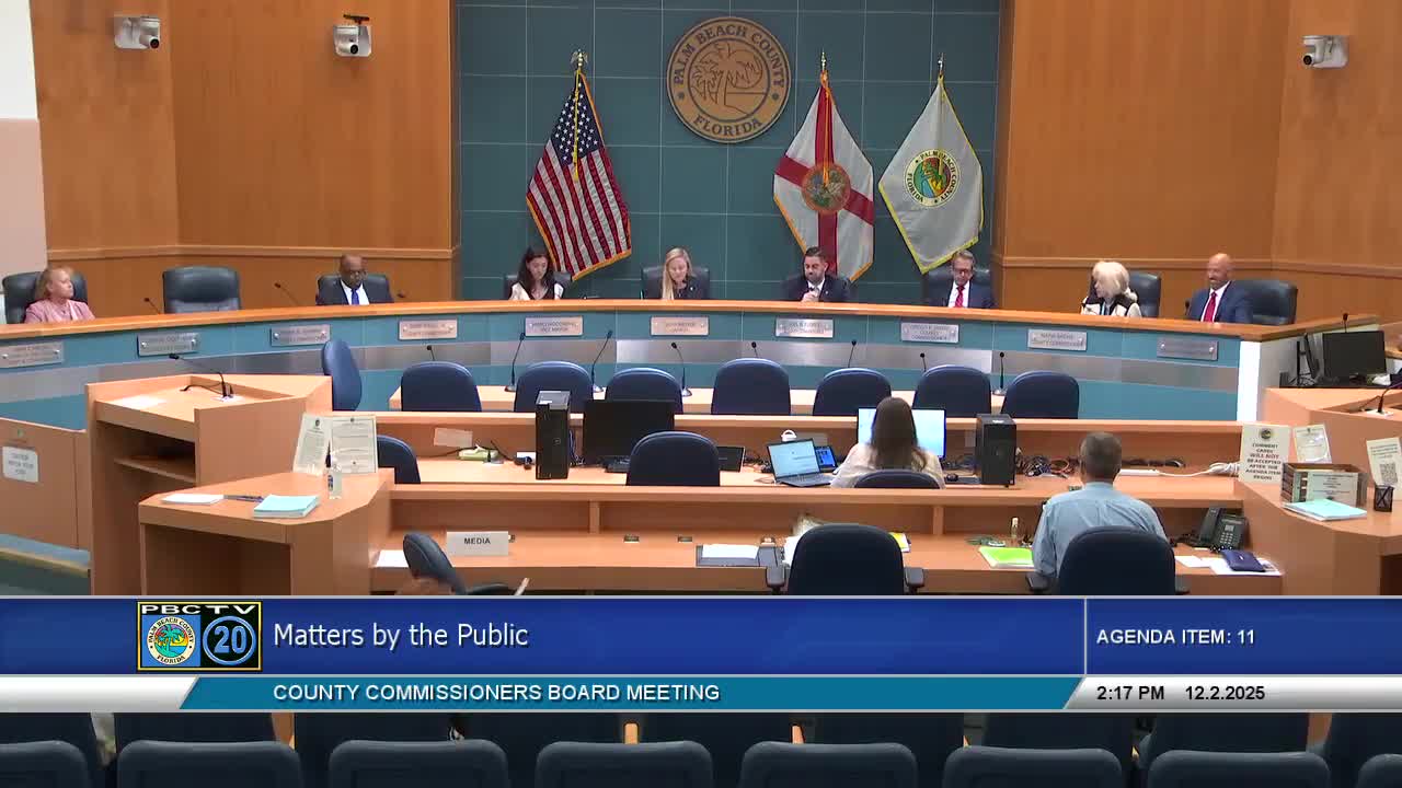 Palm Beach County commissioners agree to protect minimum $40 million for for‑sale housing, direct staff to revise RFP