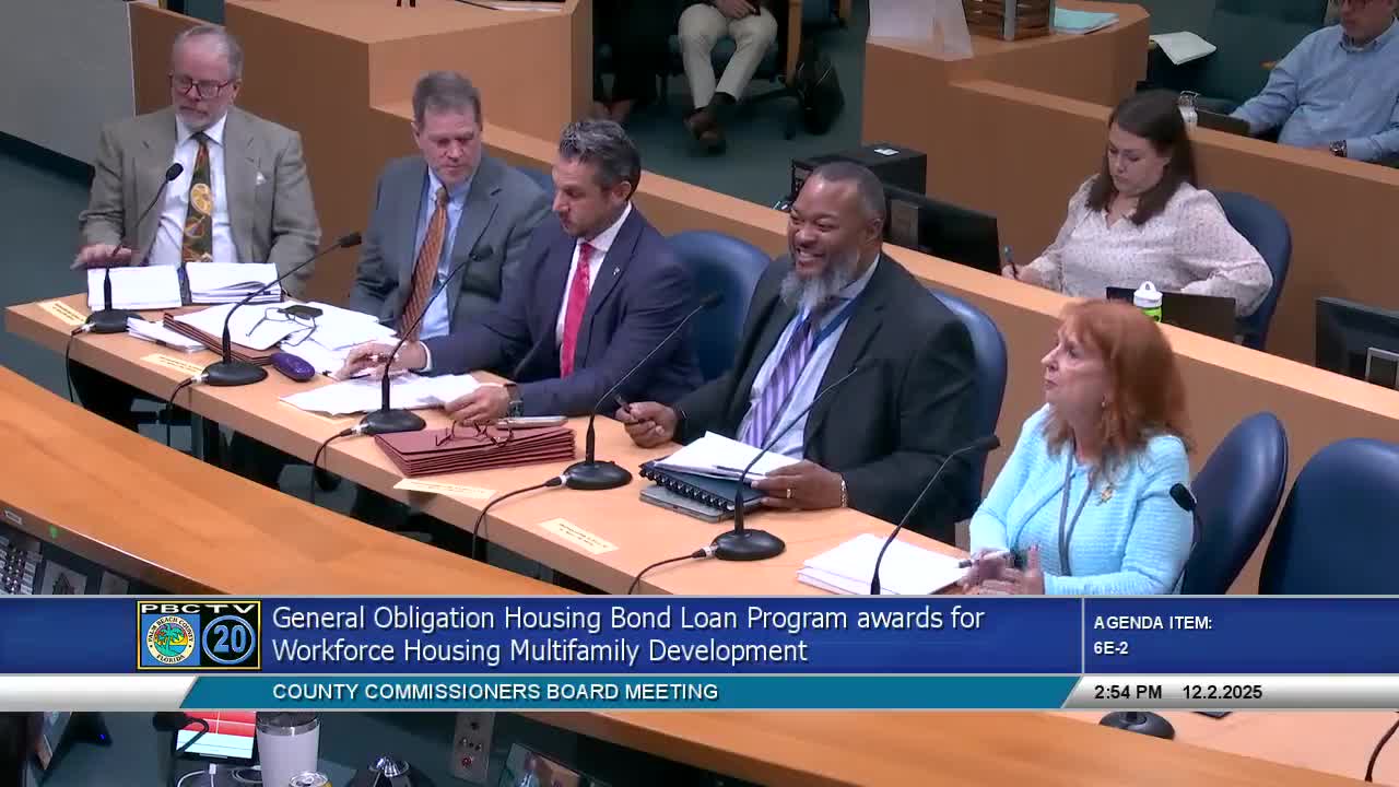 Votes at a glance: housing projects, Palm Tran pilot changes, reentry restructure and board directives approved