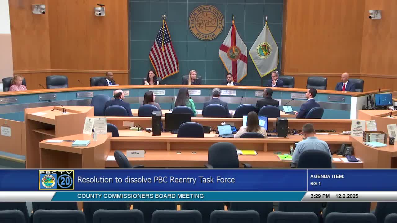 Board approves shift to community‑led reentry board, keeps transparency commitments