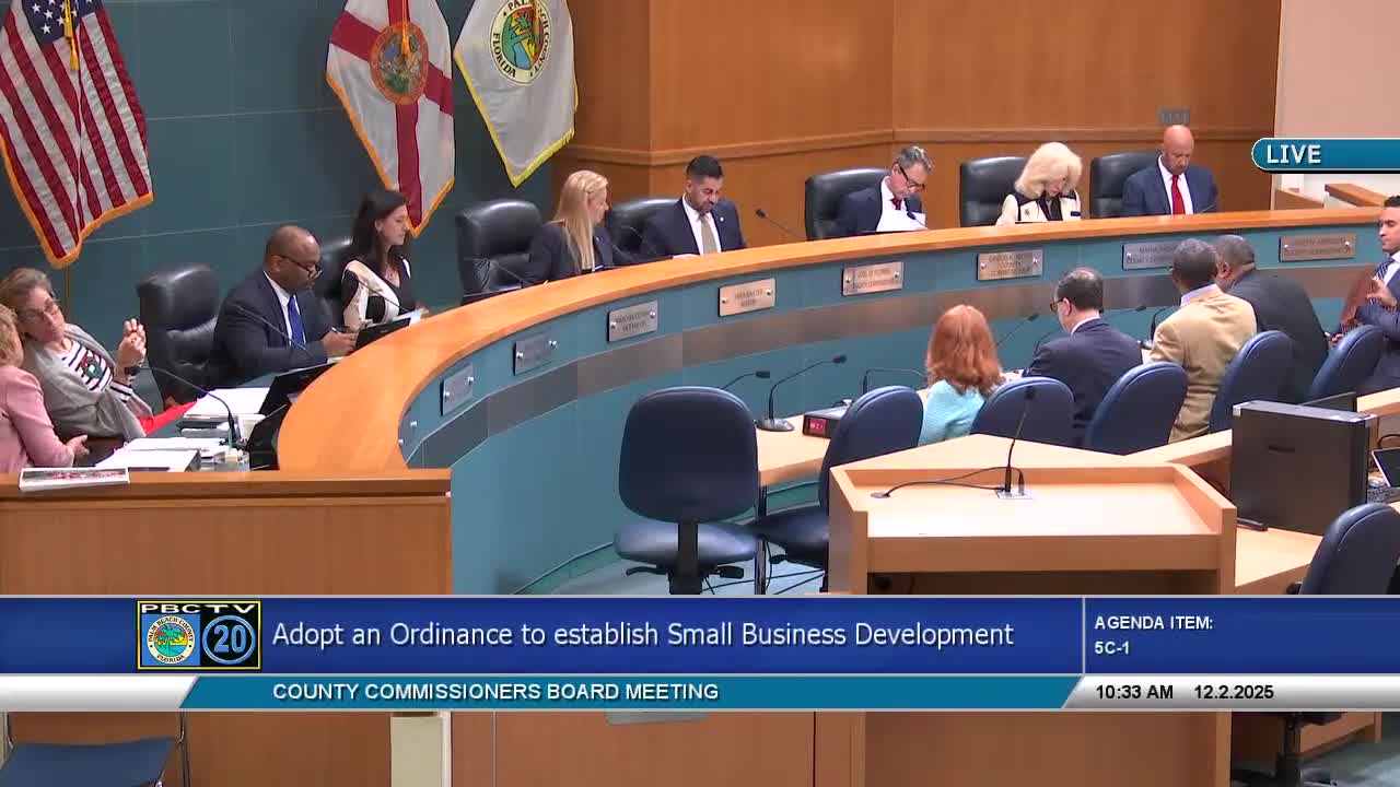 Palm Beach County adopts overhauled small-business ordinance to streamline certification and goals