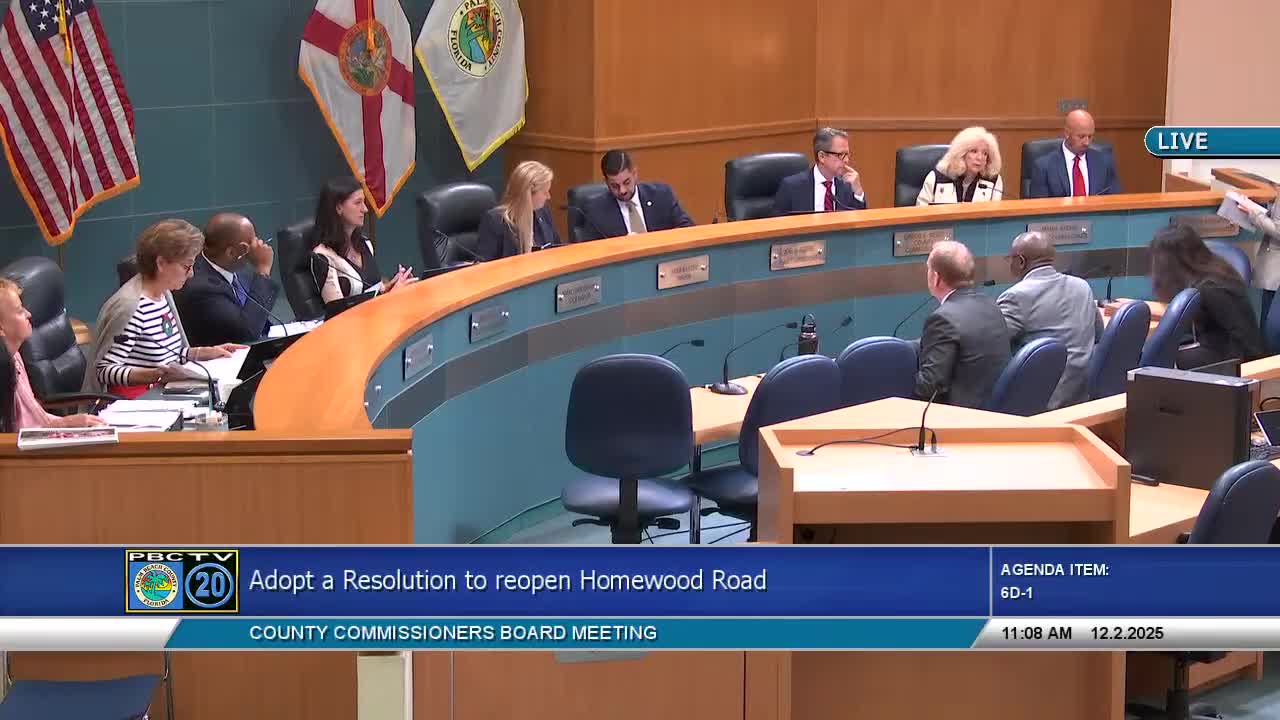 After resident objections, commissioners approve temporary reopening of Homewood Road for bridge repairs