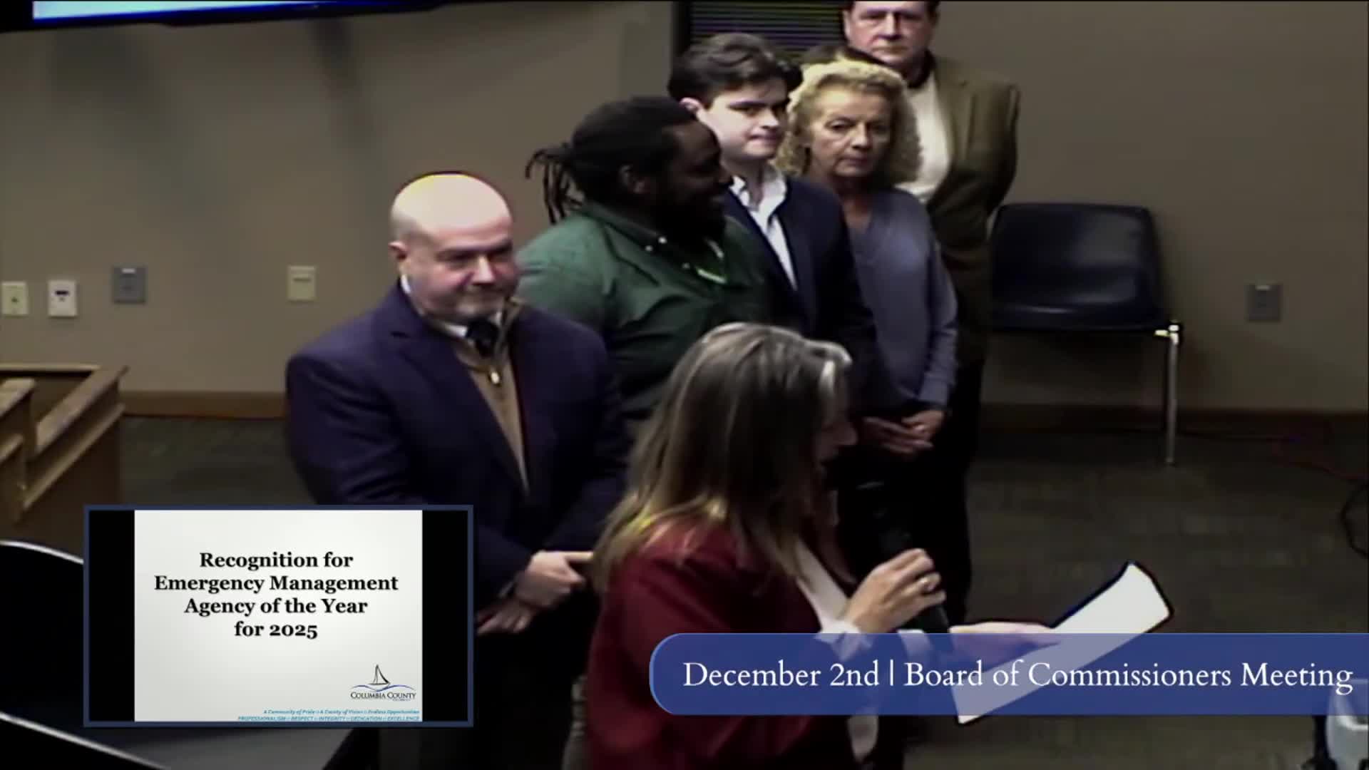 Columbia County recognizes Emergency Management Agency as EMAG 'Agency of the Year'