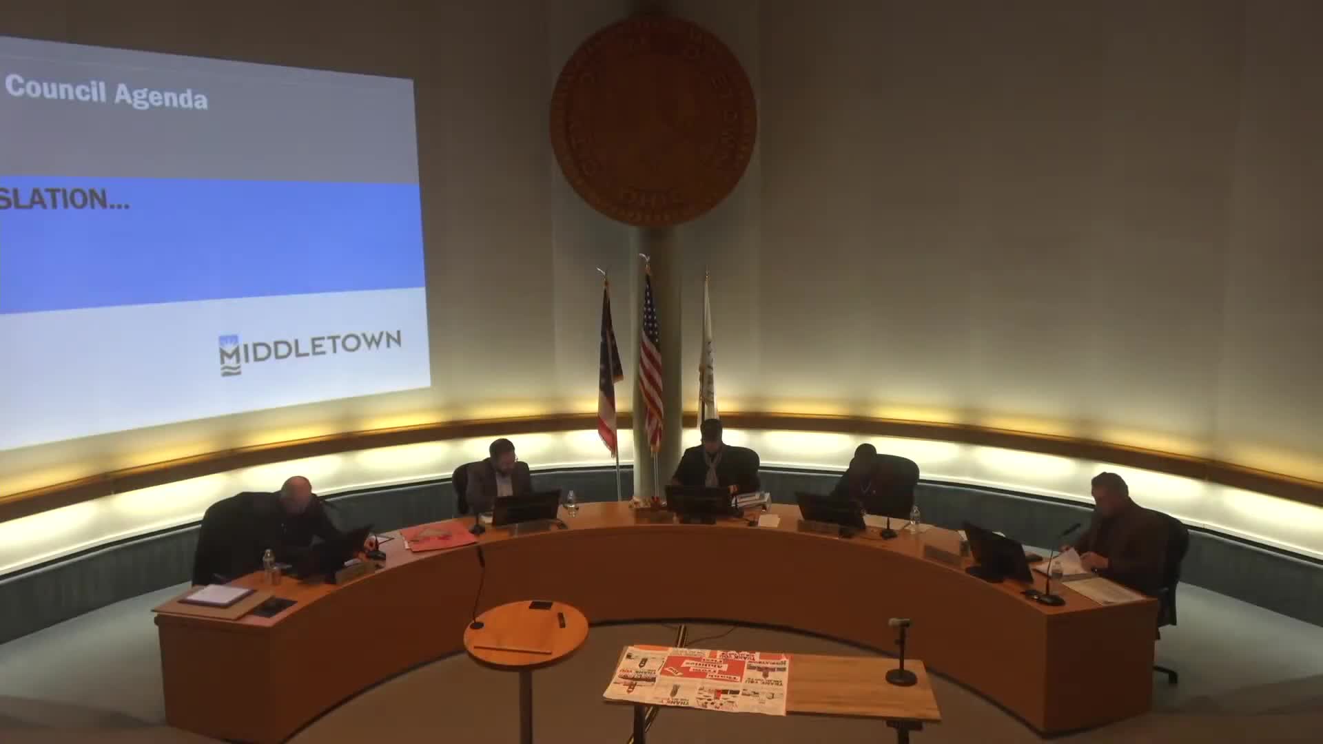 Middletown council adopts 2026 budget, pay changes and emergency ordinances; airport hangar grant application fails to gain majority