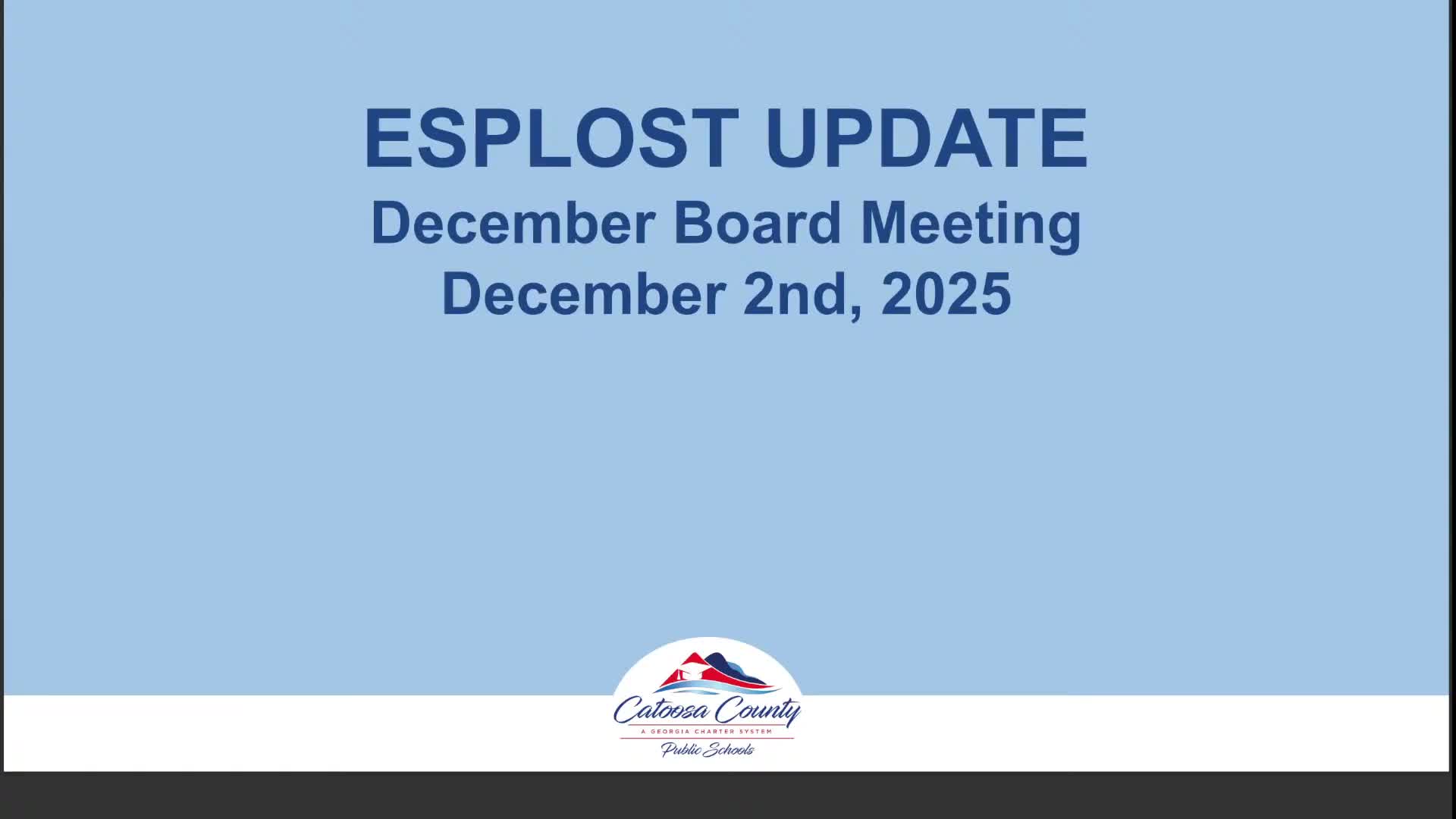 Catoosa County schools report bond referendum passed; board presented plan to confirm results and begin project planning
