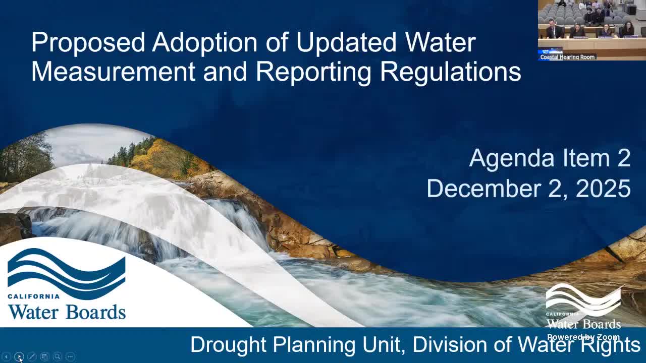 State Water Board adopts clarified diversion measurement rules, delays some implementation to 2026–27