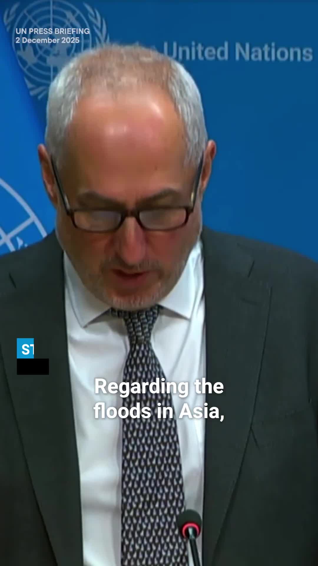 UN secretary‑general offers condolences and pledges support after deadly floods in Sri Lanka, Indonesia, Thailand and Malaysia