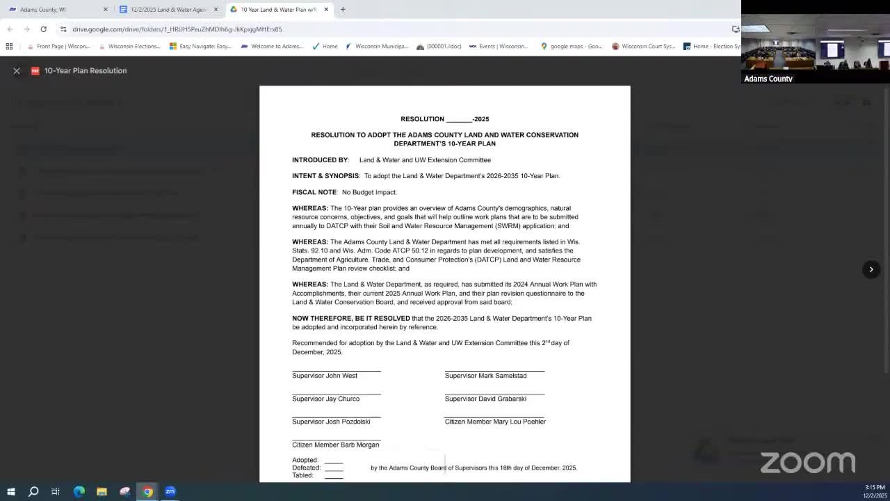 Committee agrees to pursue multi‑discharger variance funding for phosphorus reduction; members ask for clearer impact metrics