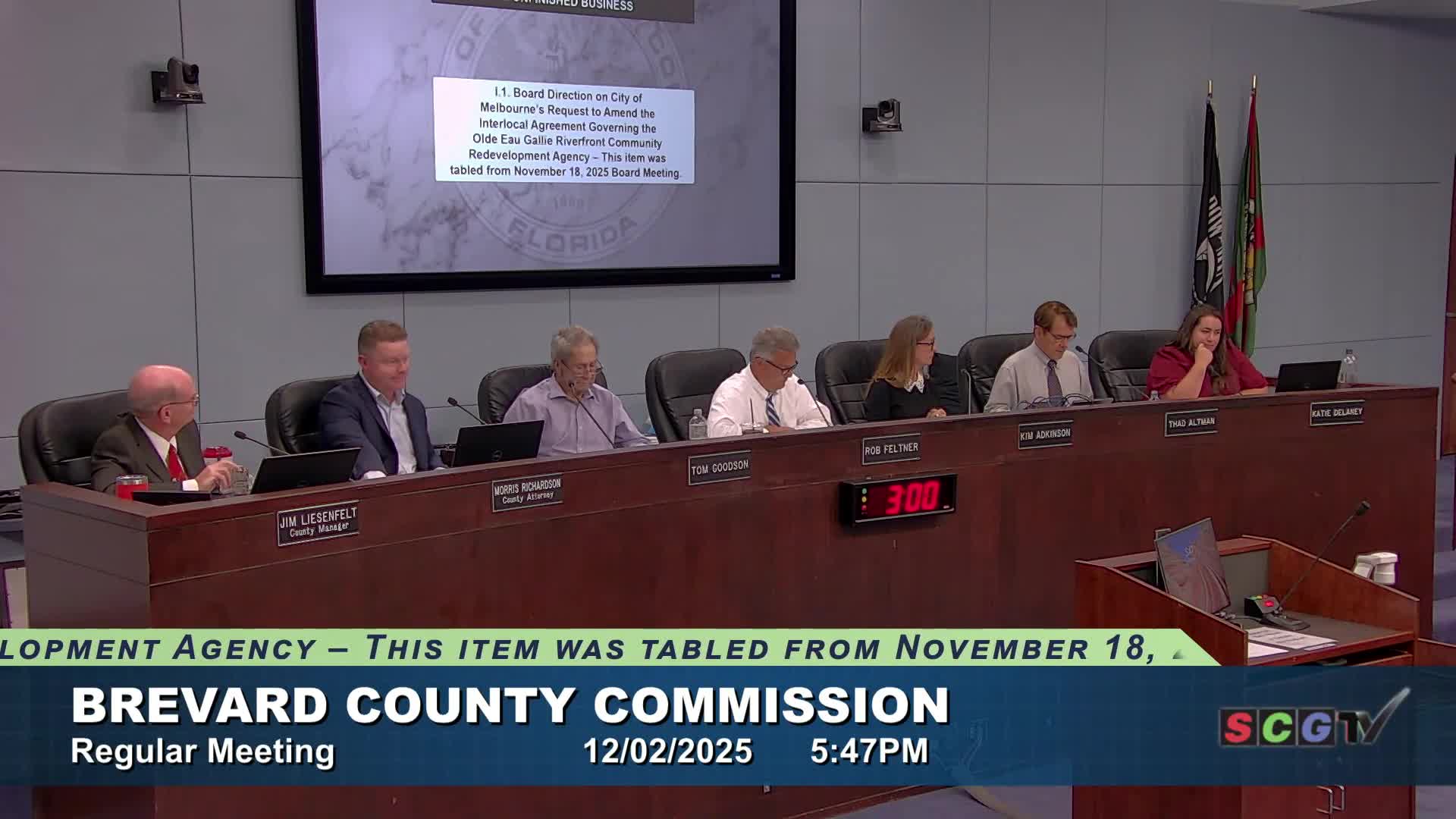 Commission directs staff to negotiate minimums on Melbourne parking-garage interlocal agreement