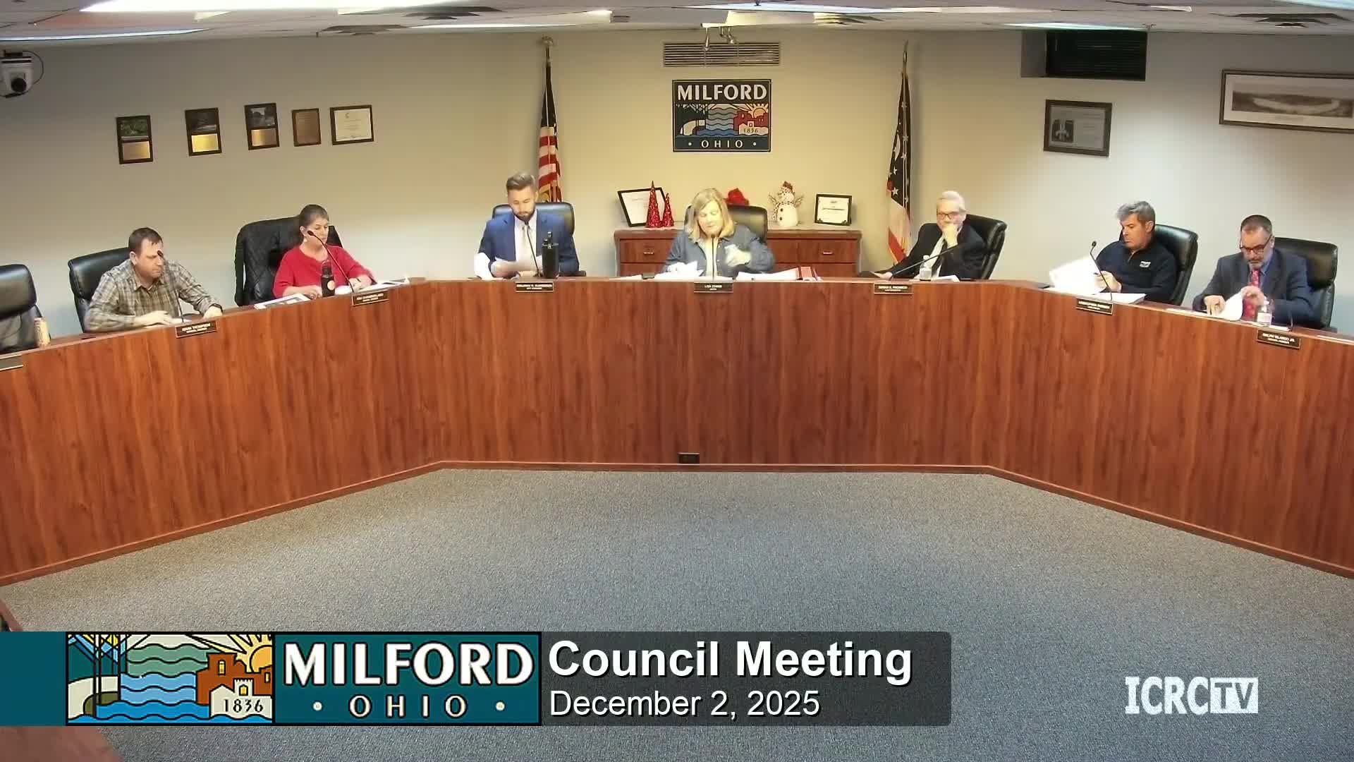 Milford City Council approves routine motions, introduces new assistant city manager and hears police holiday safety tips