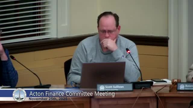 Acton town manager recommends mix of reserves and appropriations for OPEB funding; committee seeks safeguards