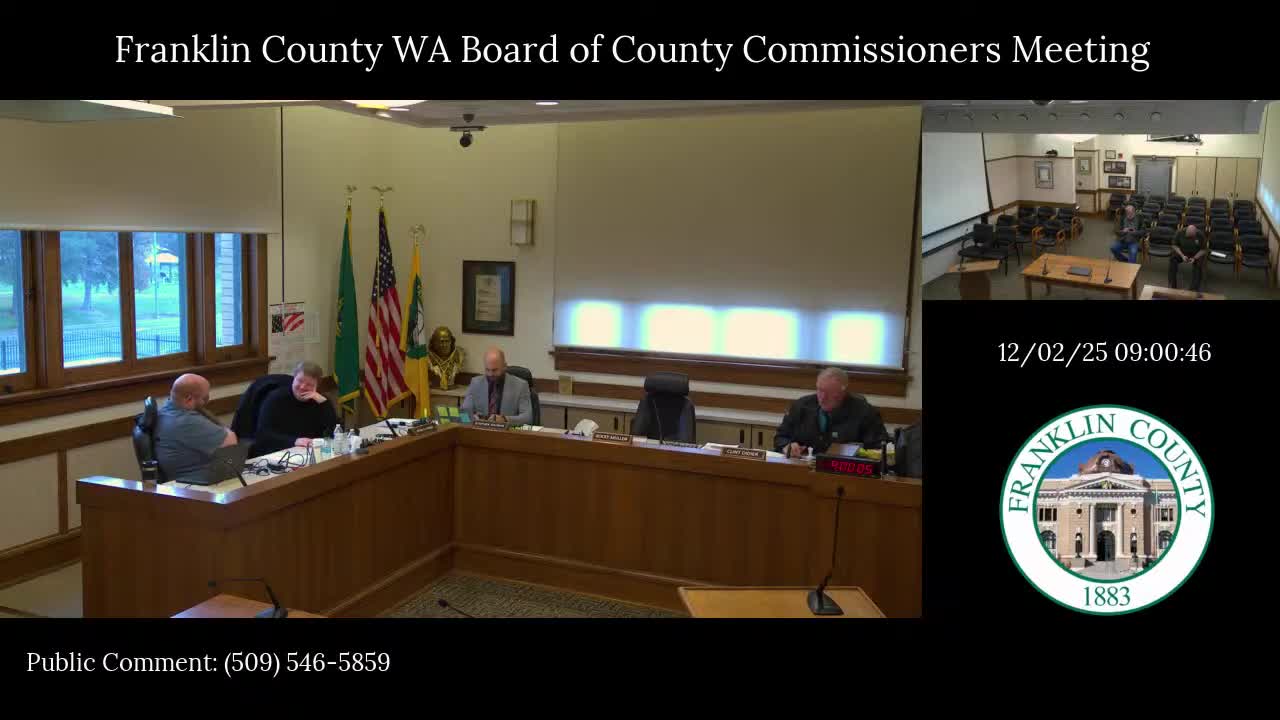 Franklin County commissioners agree package of cuts and revenue assumptions to balance 2026 budget