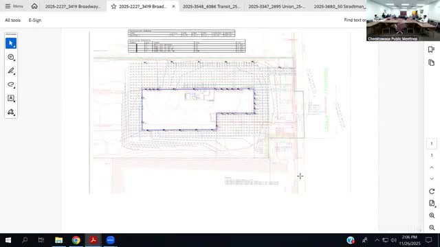 Transit Road site amendment for additional parking and gazebo tabled for DEC and traffic safety review