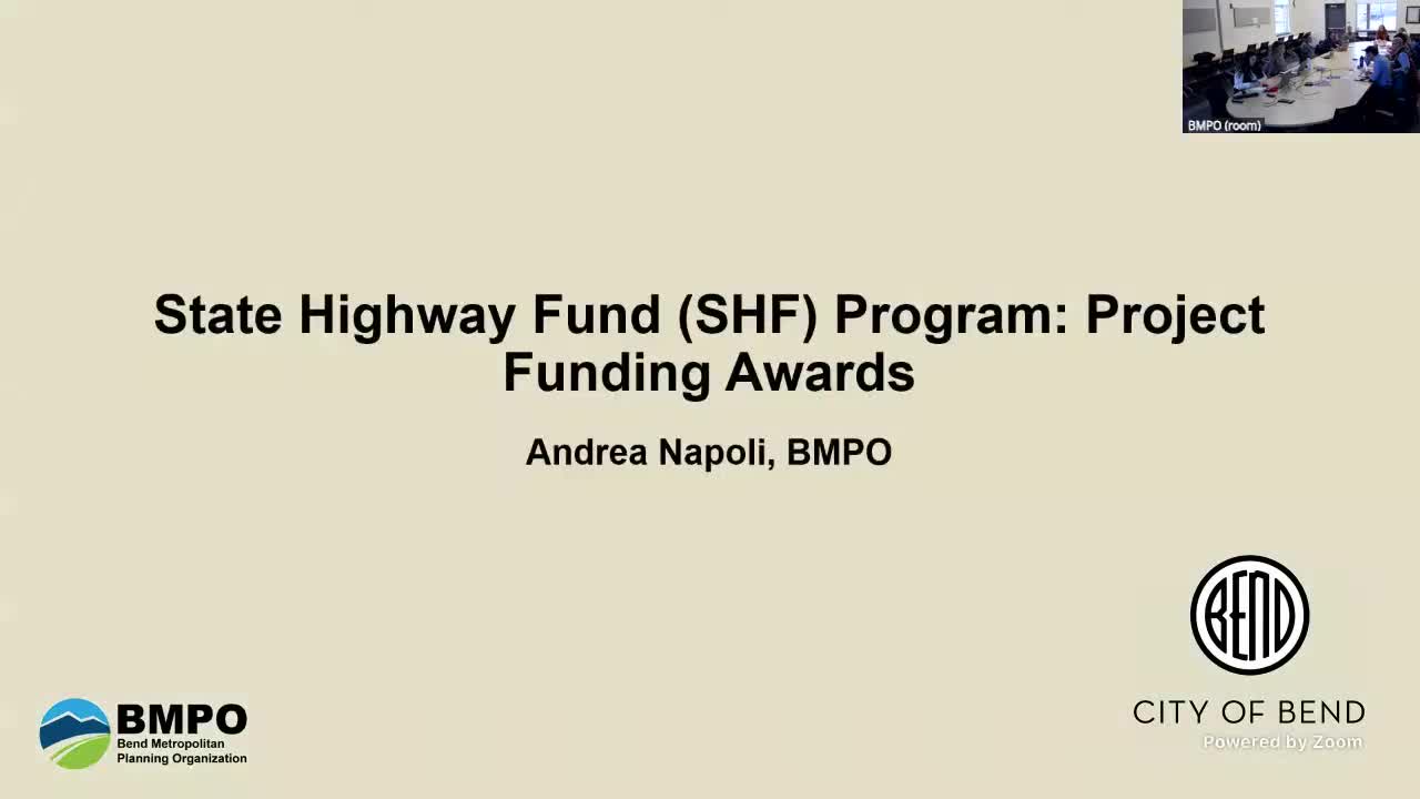 Bend MPO policy board splits $31,335 shortfall, approves modified State Highway Fund awards