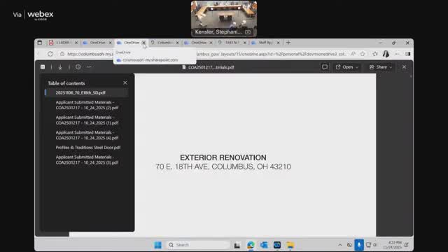 At a glance: board votes on COAs, staff approvals and conditional window permit