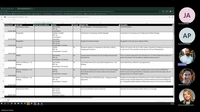 Interviews set for Dec. 8 as Englewood plans Dec. 15 vote on District 1 vacancy; special election if no supermajority