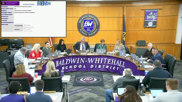 Baldwin-Whitehall board swears in new directors and elects officers at reorganization meeting