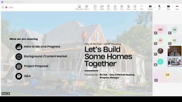 McCall to explore two housing projects on city land with LEAP Housing