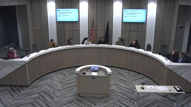 Planning commission directs staff to research end-of-meeting public forum and thanks outgoing assistant city attorney