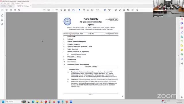 Kane County executive committee approves suite of contracts, IT purchases and $846,159 truck purchase