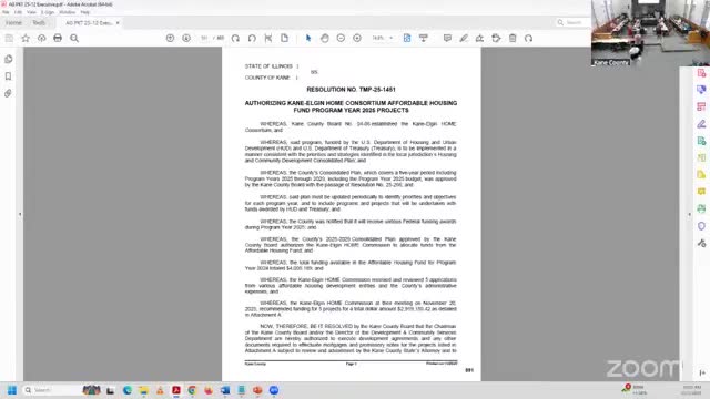 Kane County endorses roughly $2 million in HUD CDBG/HOME funds for local affordable‑housing projects