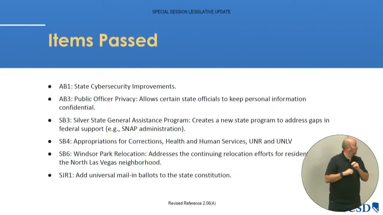 Board hears special-session update: AB 6 school-zone changes and SB 7 pose safety and budget concerns