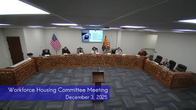 Workforce housing study session delayed after consultant misses deadline; committee to email cost analysis