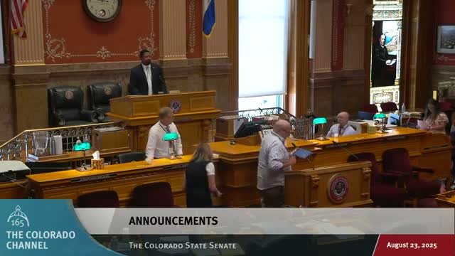 Senator Sullivan delivers personal-privilege remarks about her son Alex and grief following Aurora theater shooting