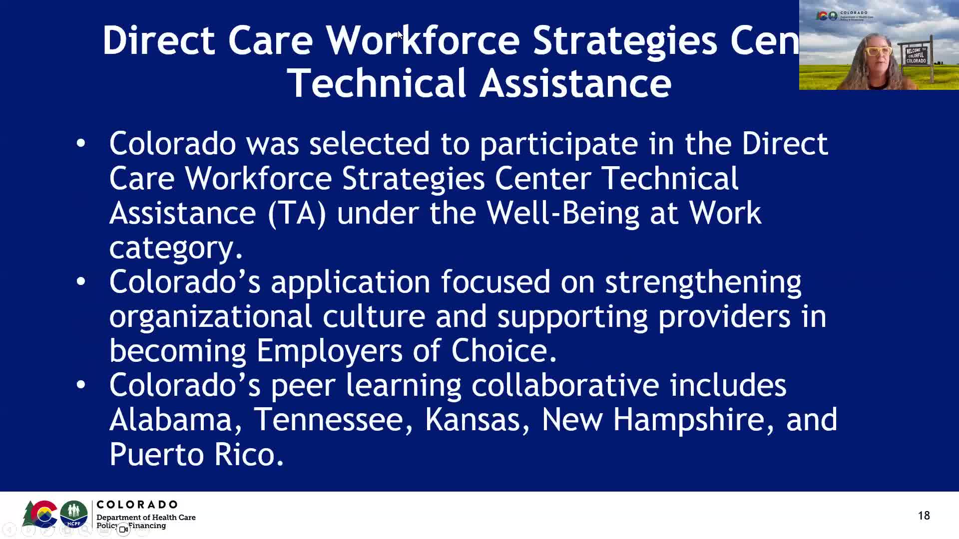 State efforts to define employer‑of‑choice pillars for direct care workforce; survey open through Dec. 15