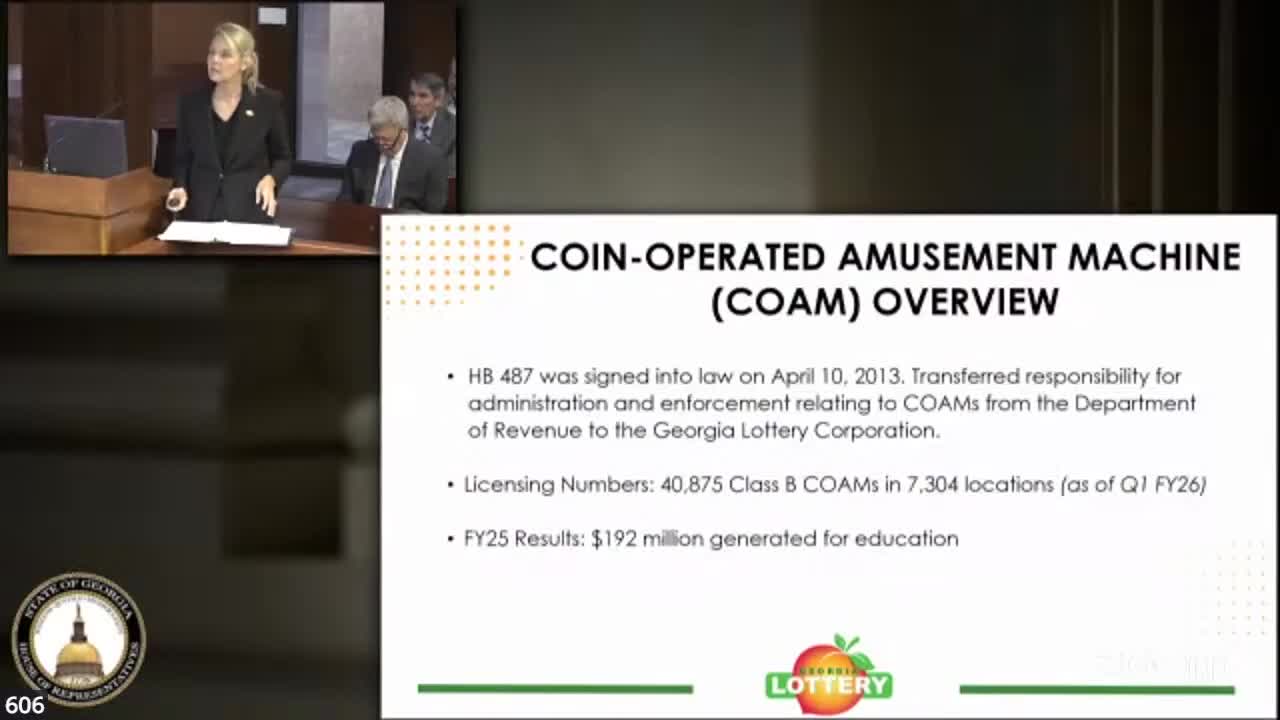 Lawmakers press Georgia Lottery on COAAM scale, enforcement and July 1 gift‑card shift