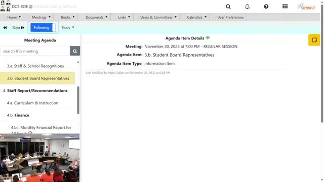 Board approves White Glove roof change order and funds Burns Middle HVAC work