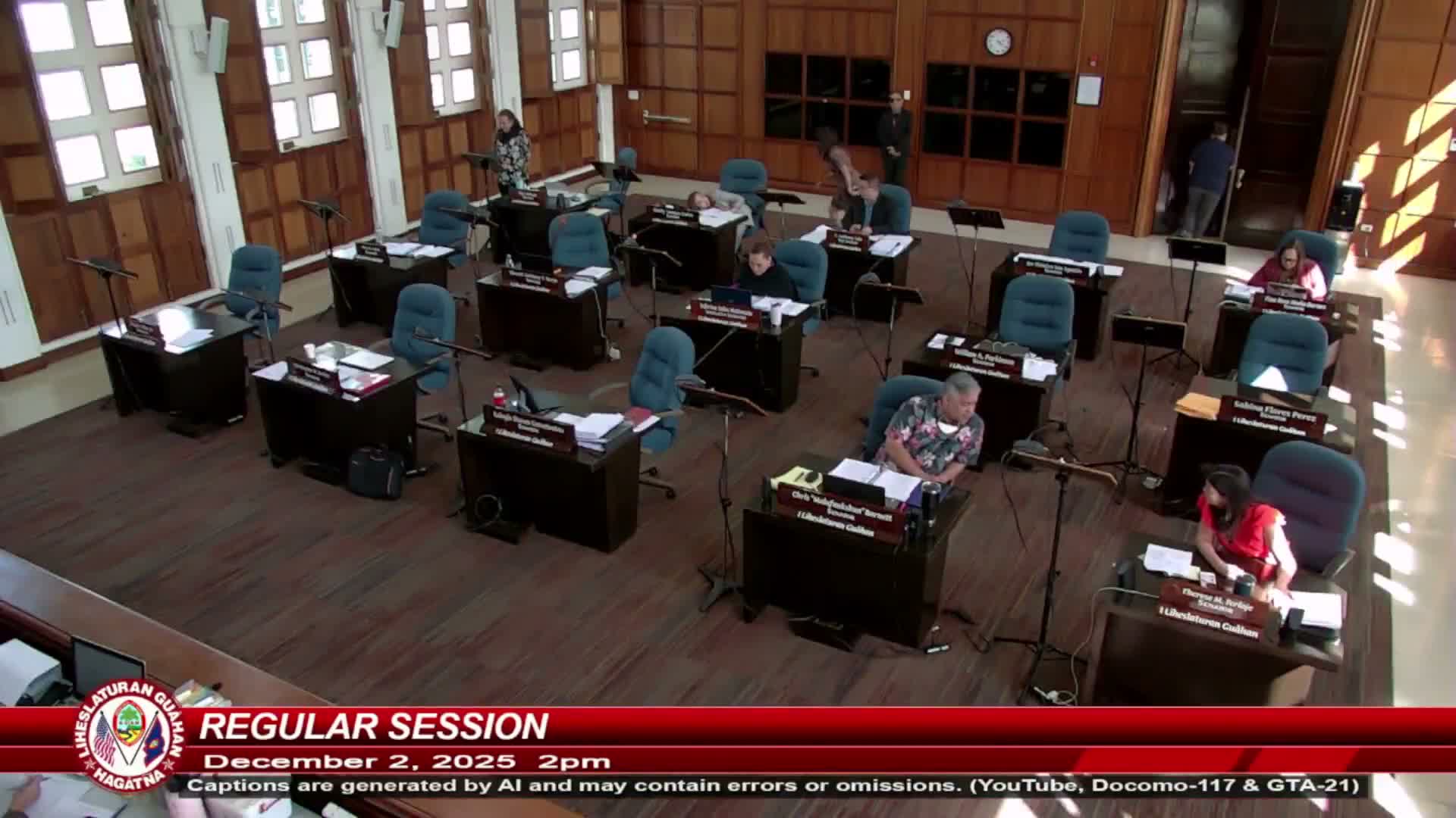Guam Legislature advances bill narrowing registration-clerk appointment window from 45 to 21 days