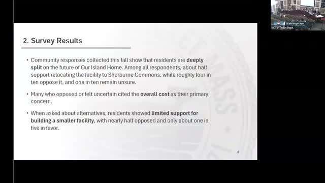 Our Island Home: town survey shows divided opinion; board delays final call after hearing costs, closure logistics and alternatives