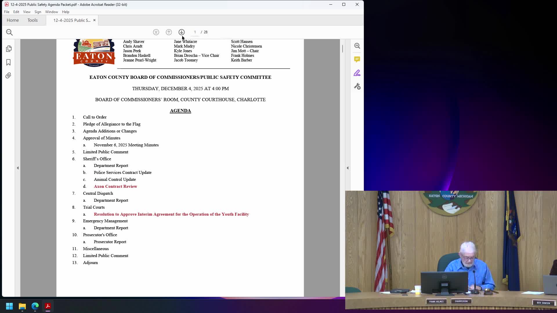 Eaton County sheriff details November arrests, crashes and deputy outreach
