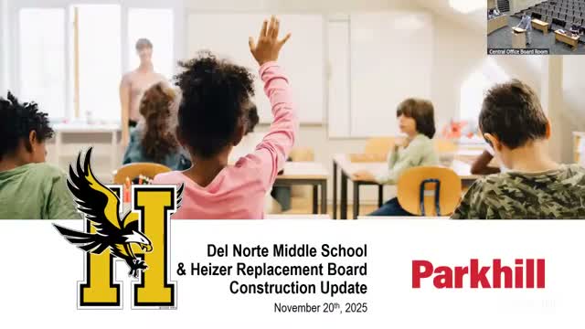Hobbs Schools update: Del Norte and Heizer construction on schedule, PSFA process noted