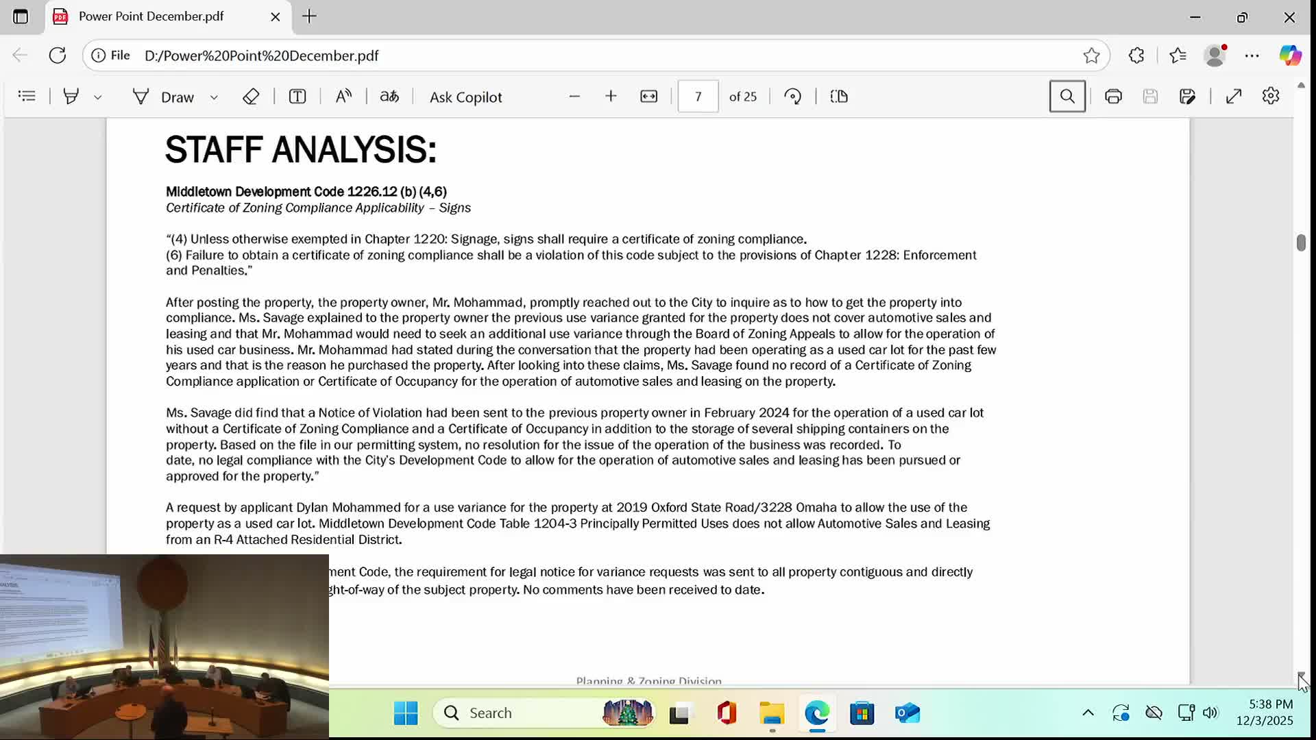 Owner seeks zoning variance to run used-car lot on Oxford State Road