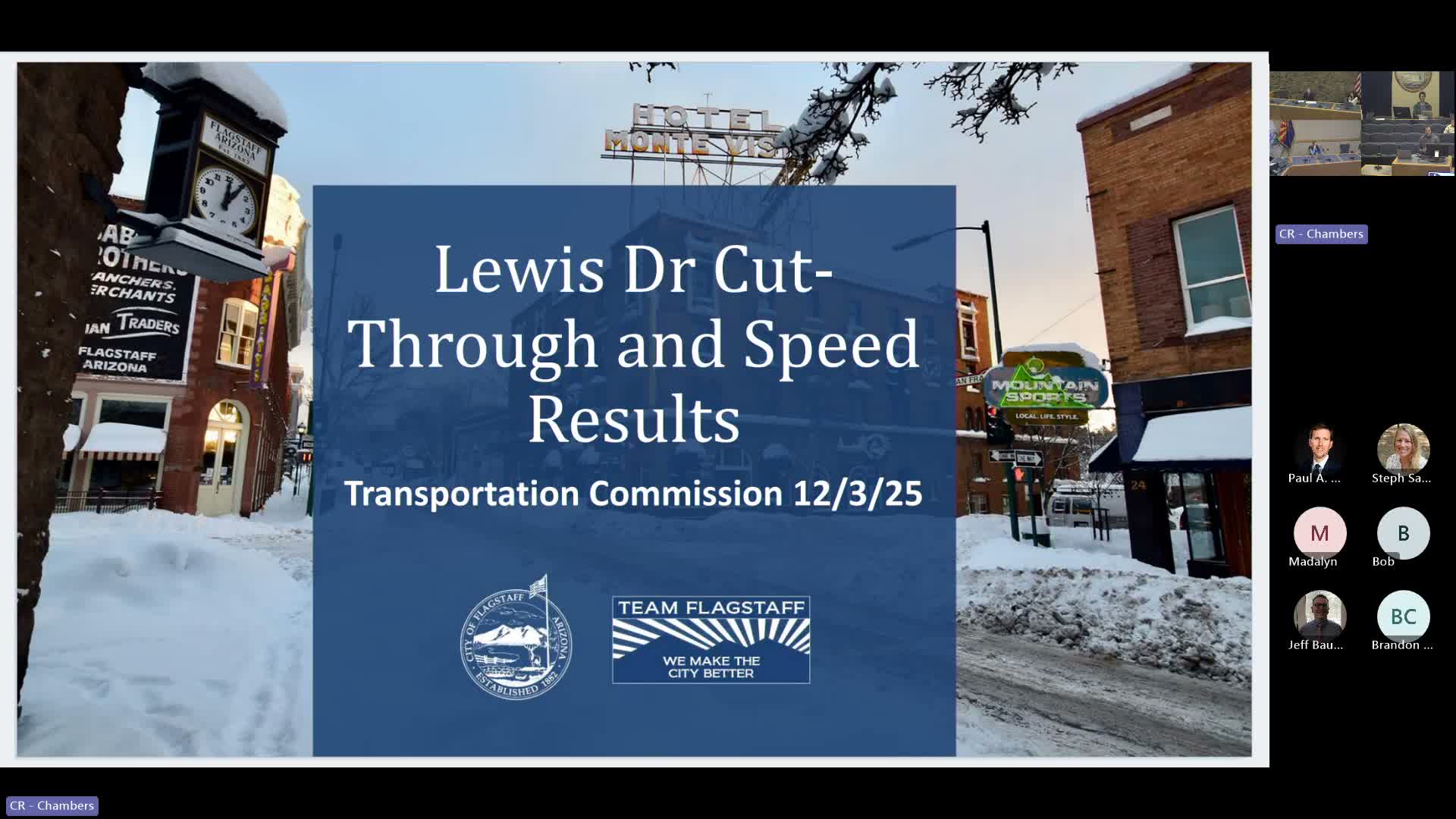 Flagstaff transportation staff to run afternoon study after residents dispute Lewis Drive findings