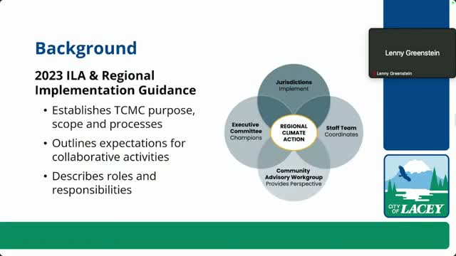Council authorizes amended Thurston Climate Mitigation Collaborative interlocal agreement