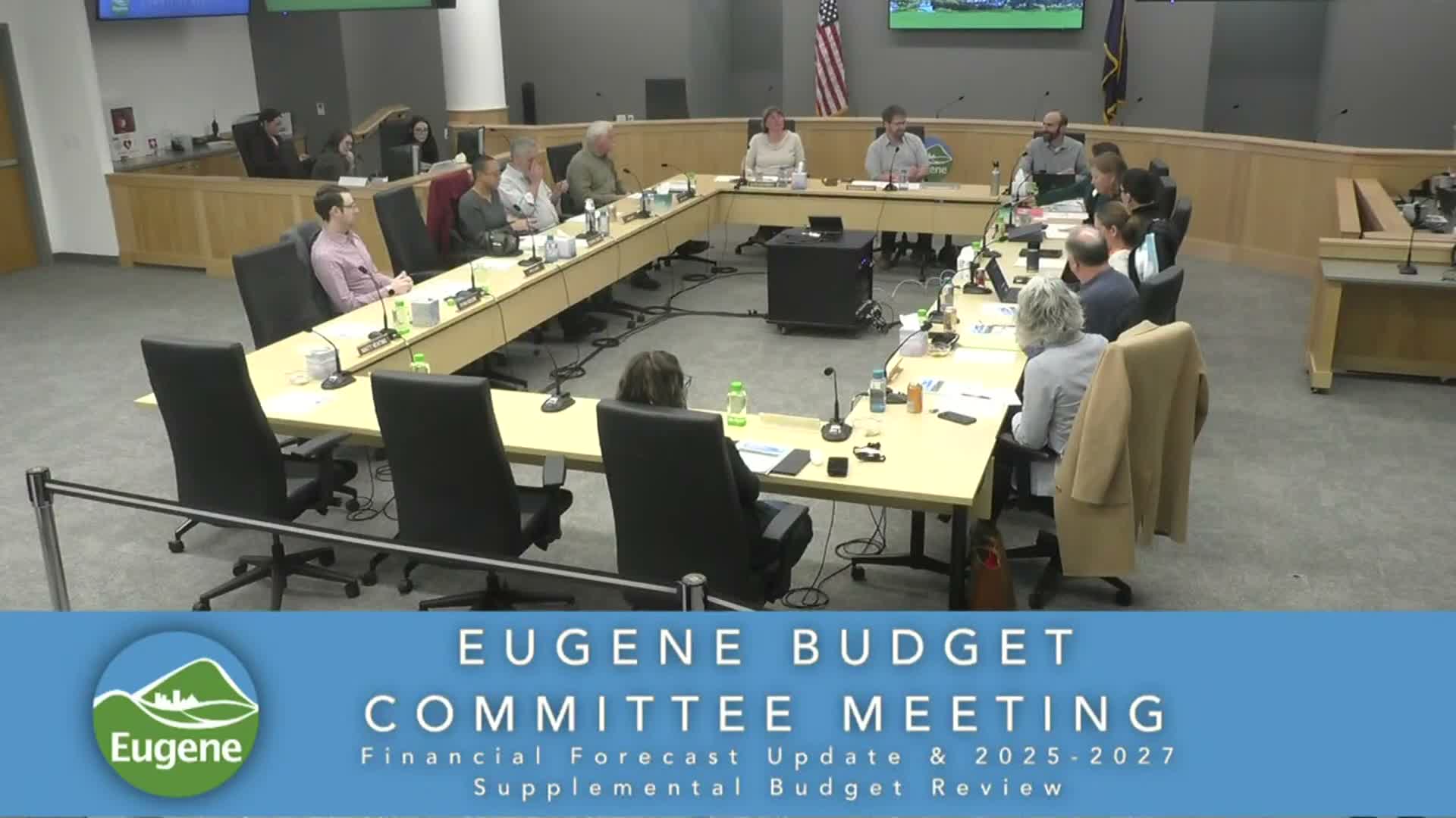 Eugene budget committee hears updated forecast, recommends $10 million PERS side account and one‑time investments to shore reserves