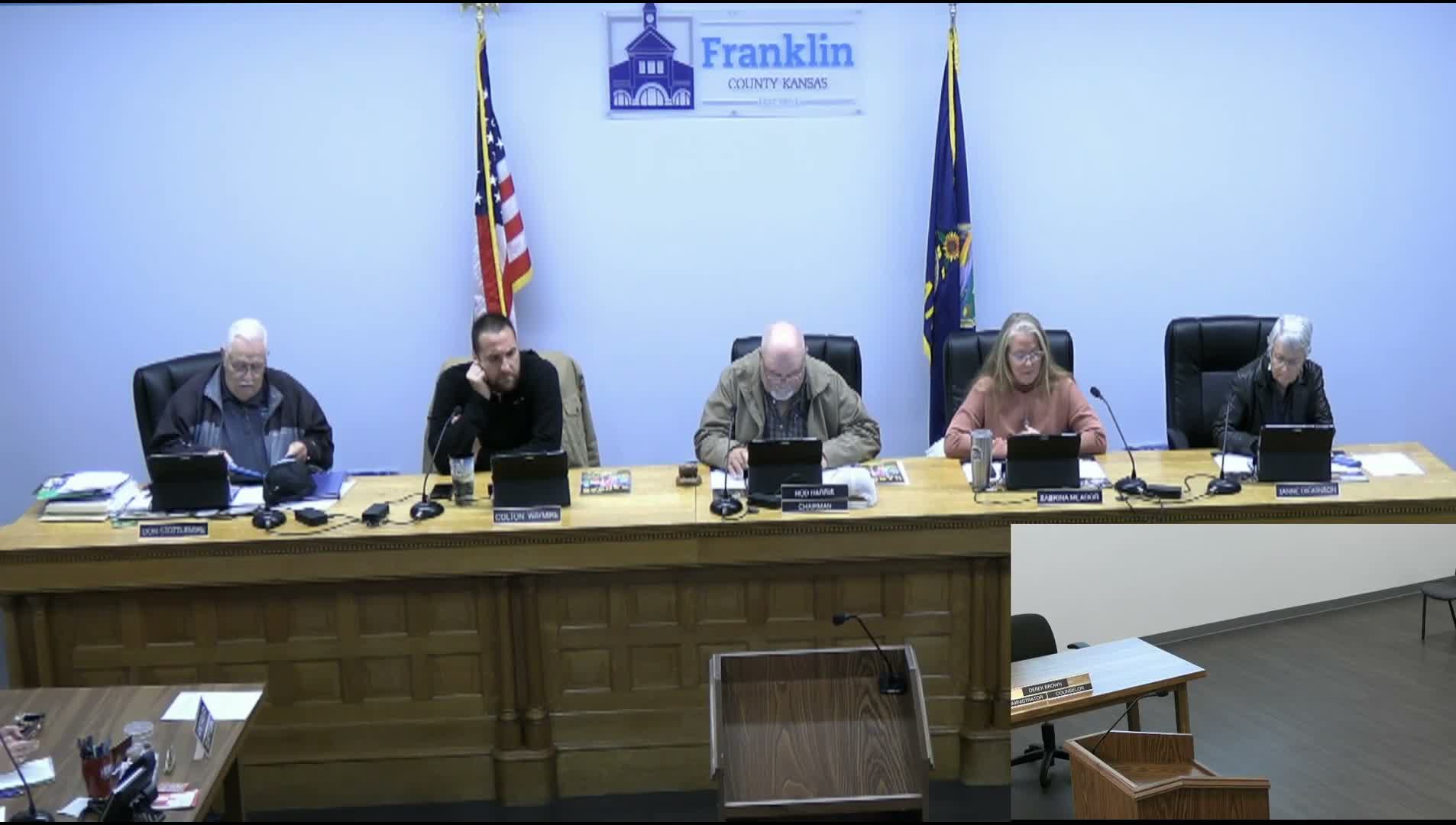 Franklin County Commission approves consent agenda, hears payroll figures
