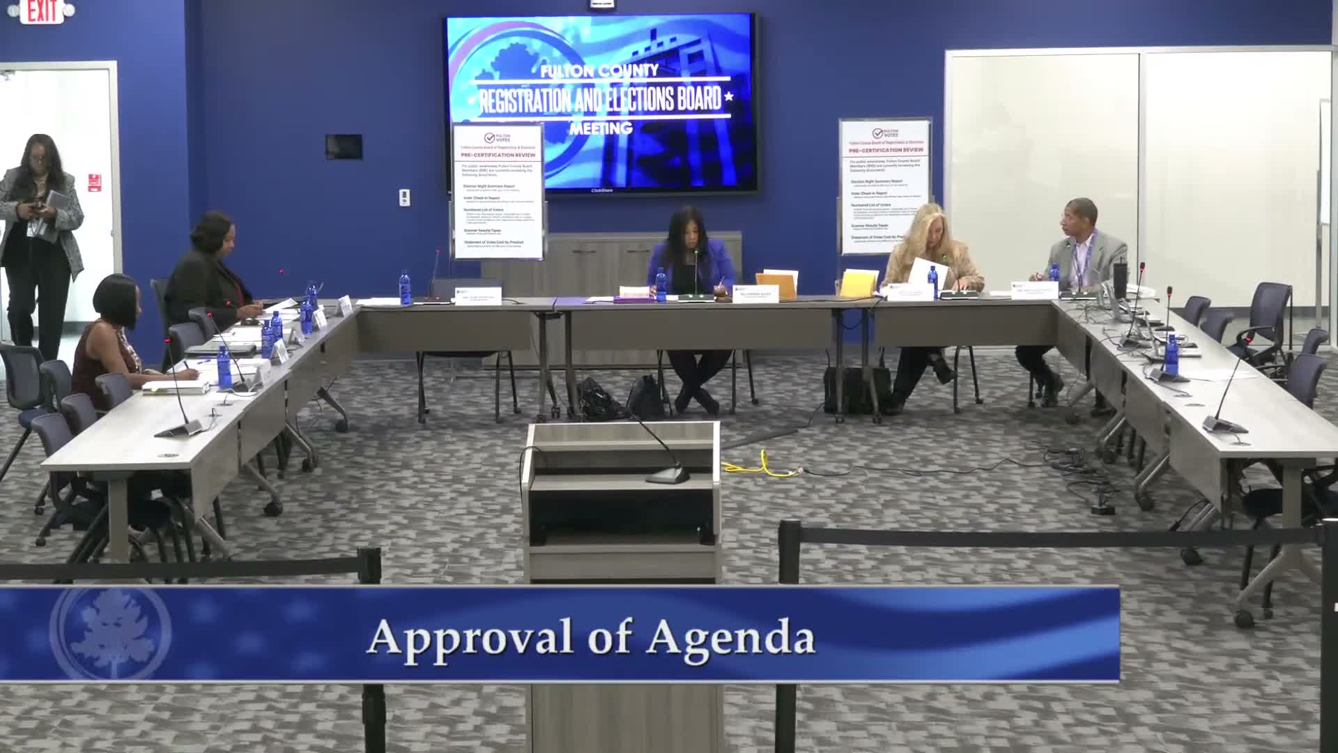 Fulton County board moves absentee ballot drop box, names advance voting sites for SD-35 runoff