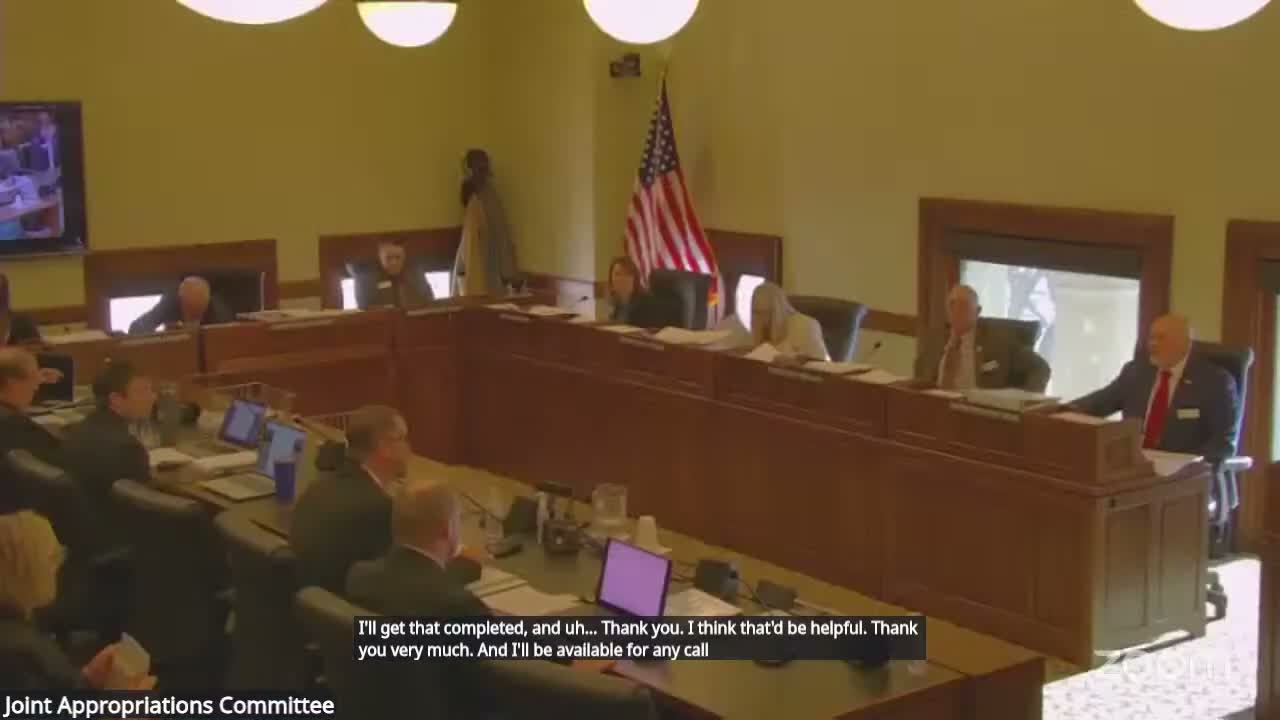 No formal votes were taken at the Nov. 20 Joint Appropriations Committee hearing