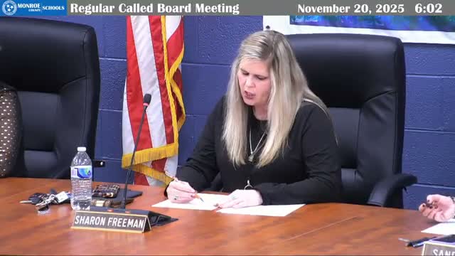 Monroe County Schools board approves consent agenda, budget amendments, minutes and compliance report