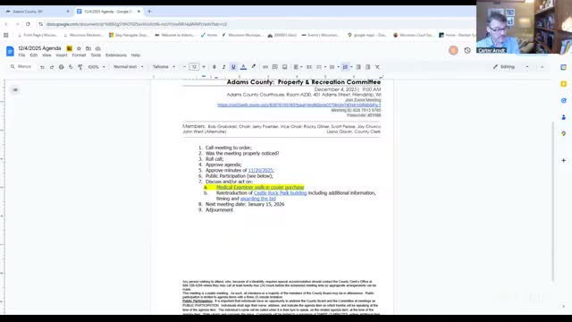 Adams County committee awards Castle Rock Park maintenance building bid after debate over size and costs