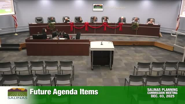 Salinas Planning Commission votes to cancel Dec. 17 meeting; adopts plan to reconvene Jan. 7