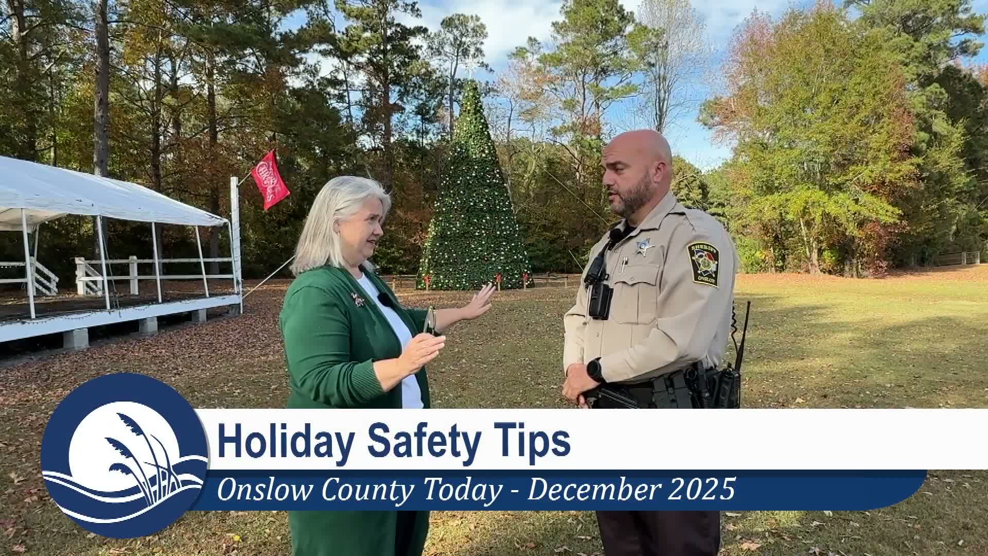 Onslow County sheriff’s deputy urges common-sense holiday safety: delay social posts, secure deliveries