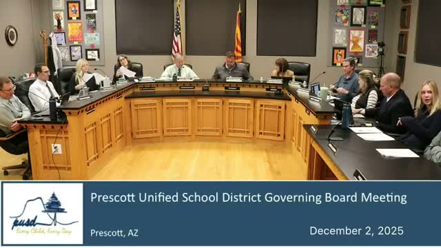 Prescott Unified board approves small FY2026 budget revision, calendar and meeting schedule