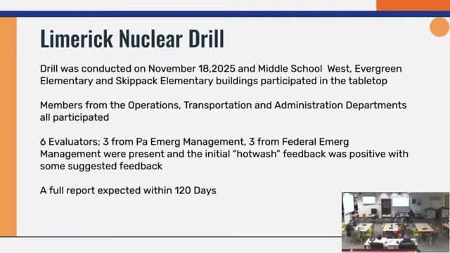 Committee reviews emergency drill, bus-stop enforcement and safety training grants