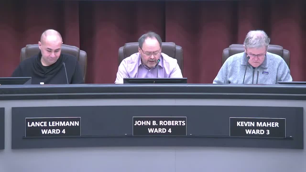 Council tables Bellevue Drive sidewalk variance reconsideration after developer offers handicap‑panel alternative