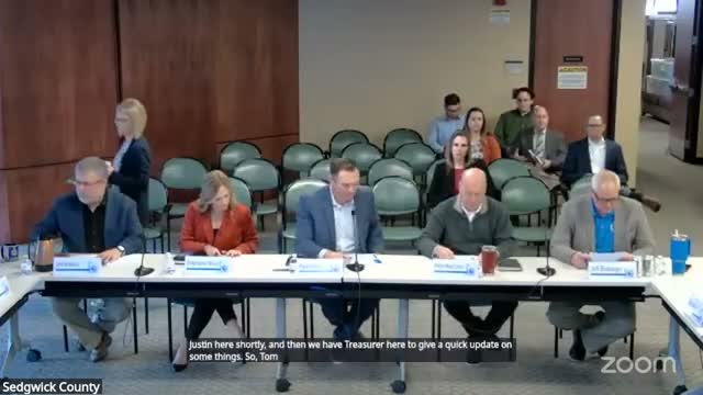 Staff asks Sedgwick County commission to sign testimony letter for state committee; Dr. Seiden to testify