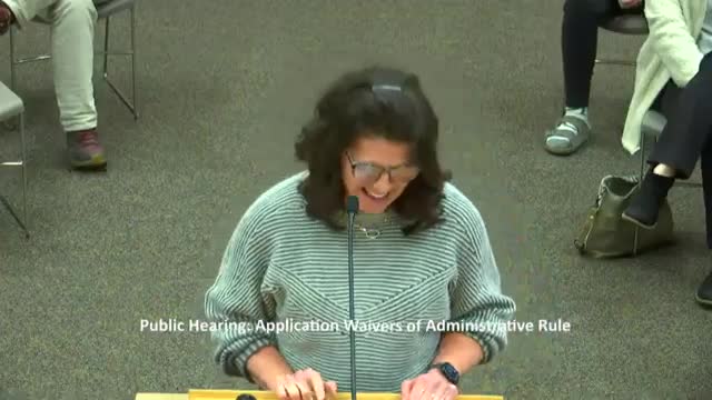 Board approves application to seek waiver for international-teacher licensing reciprocity, then recesses for executive session